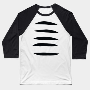 abstract black geometric shapes Baseball T-Shirt